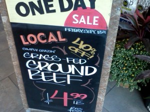 photo: of a 40% off sale. HARD to resist. For an ESL lesson.