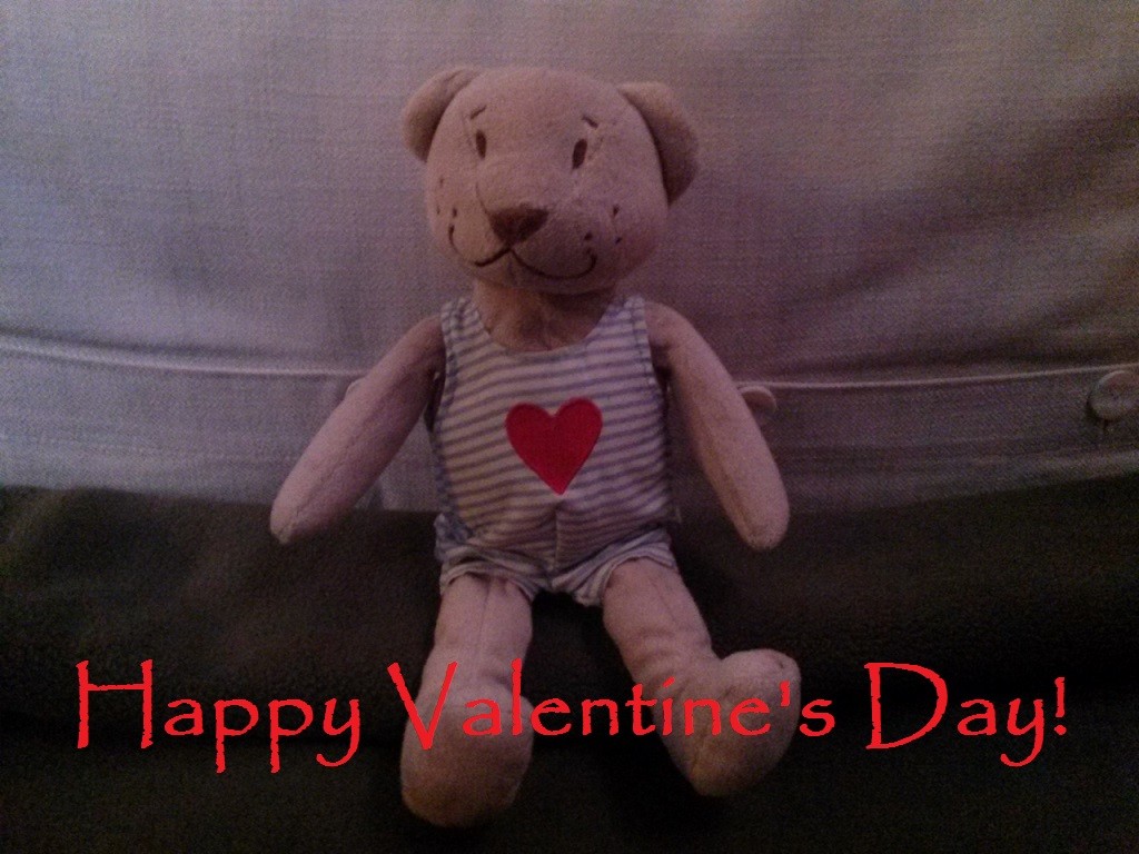 Mr. R wishing everyone a happy Valentine's Day.