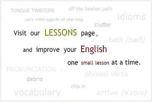 image to page with English lessons