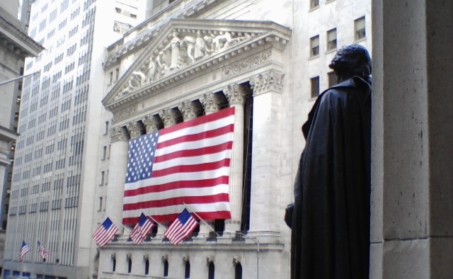 Stock Exchange & George Washington for Fourth of July English lesson